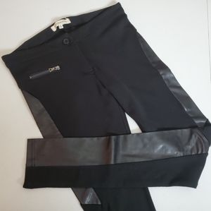 Black Faux Leather Leggings